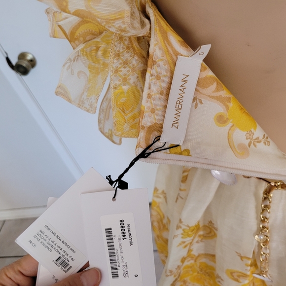 Zimmermann bodice yellow dress size 0 - Picture 8 of 14